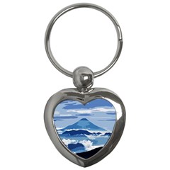 Landscape Key Chains (heart)  by Valentinaart