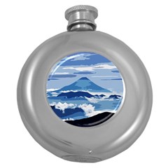 Landscape Round Hip Flask (5 Oz) by Valentinaart