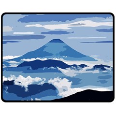 Landscape Double Sided Fleece Blanket (medium)  by Valentinaart