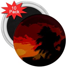 Landscape 3  Magnets (10 Pack)  by Valentinaart