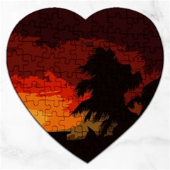 Landscape Jigsaw Puzzle (heart) by Valentinaart