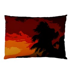 Landscape Pillow Case by Valentinaart