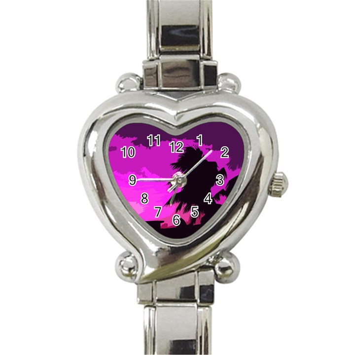 Landscape Heart Italian Charm Watch