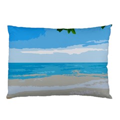 Landscape Pillow Case by Valentinaart