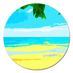 Landscape Magnet 5  (round) by Valentinaart