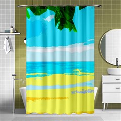 Landscape Shower Curtain 48  X 72  (small)  by Valentinaart