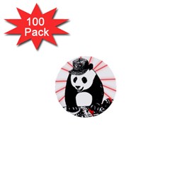 Deejay Panda 1  Mini Buttons (100 Pack)  by Valentinaart