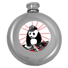 Deejay Panda Round Hip Flask (5 Oz) by Valentinaart