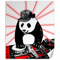 Deejay Panda Canvas 8  X 10  by Valentinaart