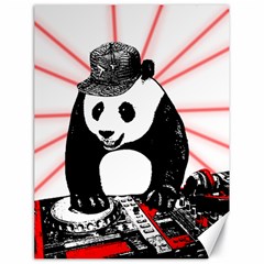 Deejay Panda Canvas 18  X 24   by Valentinaart