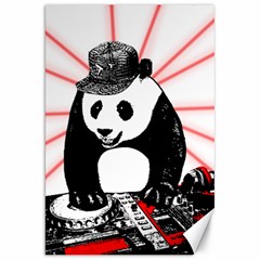 Deejay Panda Canvas 20  X 30   by Valentinaart