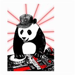 Deejay Panda Small Garden Flag (two Sides) by Valentinaart