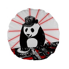 Deejay Panda Standard 15  Premium Flano Round Cushions