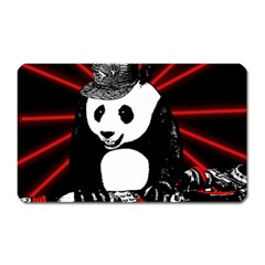 Deejay Panda Magnet (rectangular) by Valentinaart