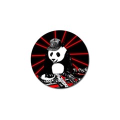 Deejay Panda Golf Ball Marker by Valentinaart