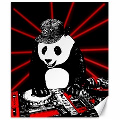 Deejay Panda Canvas 8  X 10  by Valentinaart