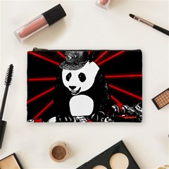 Deejay Panda Cosmetic Bag (medium)  by Valentinaart