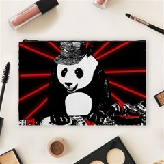 Deejay Panda Cosmetic Bag (large)  by Valentinaart