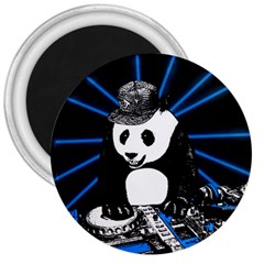 Deejay Panda 3  Magnets by Valentinaart