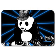 Deejay Panda Large Doormat  by Valentinaart