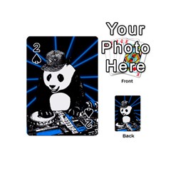 Deejay Panda Playing Cards 54 (mini)  by Valentinaart