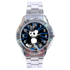 Deejay Panda Stainless Steel Analogue Watch by Valentinaart