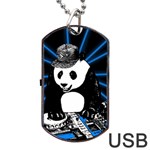 Deejay panda Dog Tag USB Flash (One Side) Front