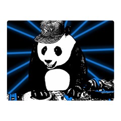 Deejay Panda Double Sided Flano Blanket (mini)  by Valentinaart