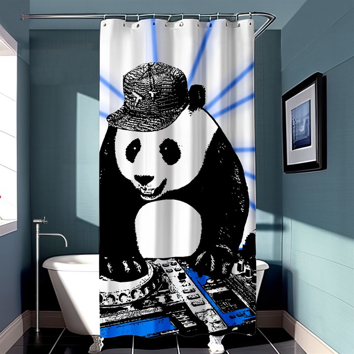 Deejay panda Shower Curtain 36  x 72  (Stall) 