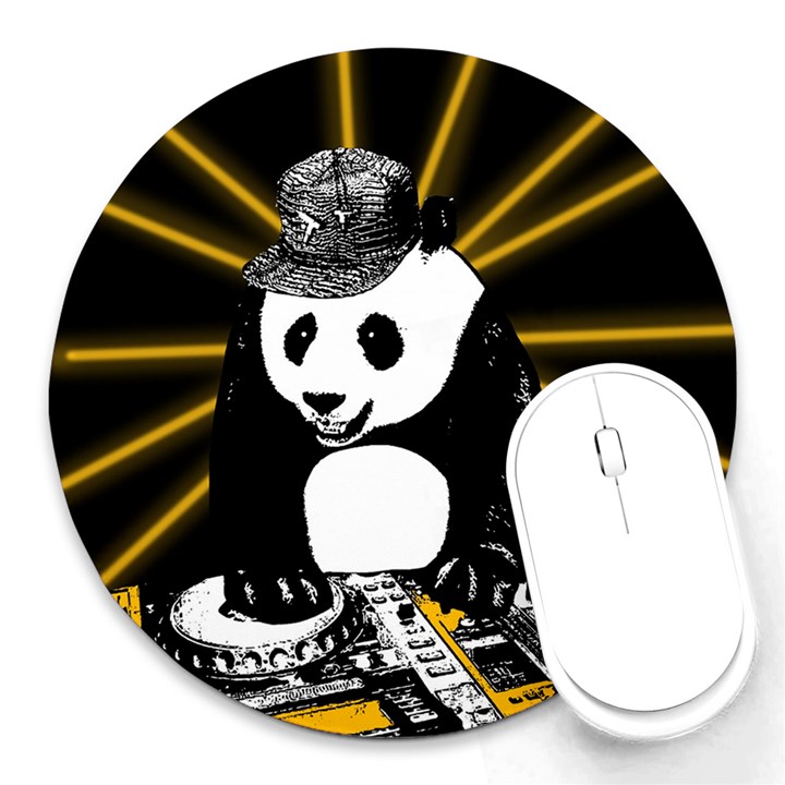 Deejay panda Round Mousepads