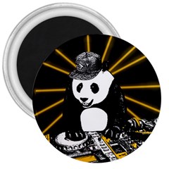 Deejay Panda 3  Magnets by Valentinaart