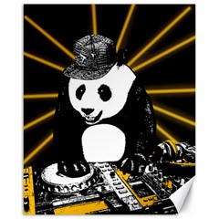 Deejay Panda Canvas 16  X 20   by Valentinaart