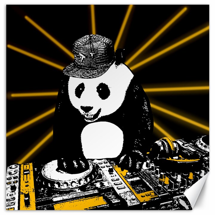 Deejay panda Canvas 20  x 20  