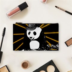 Deejay Panda Cosmetic Bag (small)  by Valentinaart