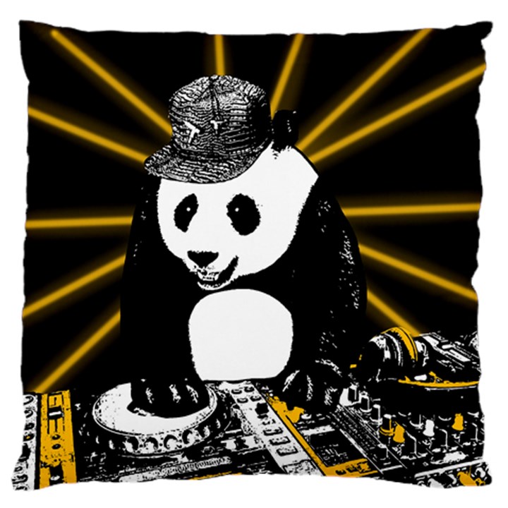 Deejay panda Large Cushion Case (Two Sides)