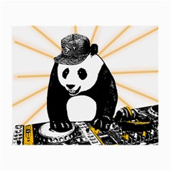 Deejay Panda Small Glasses Cloth by Valentinaart