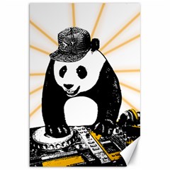 Deejay Panda Canvas 20  X 30   by Valentinaart