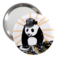 Deejay Panda 3  Handbag Mirrors by Valentinaart