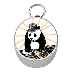 Deejay Panda Mini Silver Compasses by Valentinaart