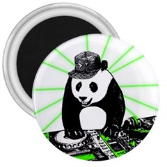 Deejay Panda 3  Magnets by Valentinaart