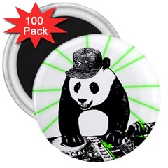 Deejay Panda 3  Magnets (100 Pack) by Valentinaart