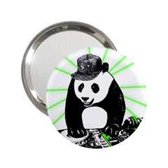 Deejay Panda 2 25  Handbag Mirrors by Valentinaart