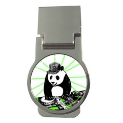 Deejay Panda Money Clips (round)  by Valentinaart