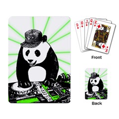 Deejay Panda Playing Card by Valentinaart