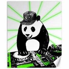 Deejay Panda Canvas 16  X 20   by Valentinaart