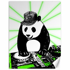 Deejay Panda Canvas 18  X 24   by Valentinaart