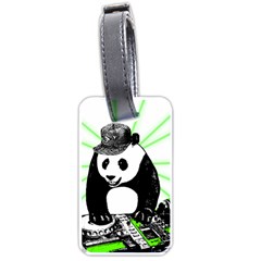 Deejay Panda Luggage Tags (one Side)  by Valentinaart