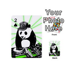 Deejay Panda Playing Cards 54 (mini)  by Valentinaart