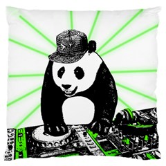 Deejay Panda Standard Flano Cushion Case (one Side) by Valentinaart