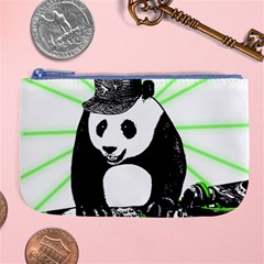 Deejay Panda Large Coin Purse by Valentinaart